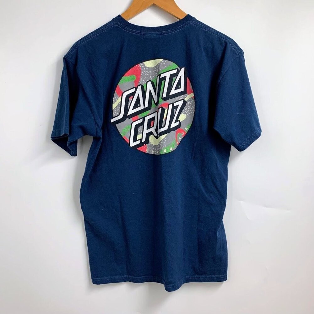 Santa Cruz Skateboards Men's Primary Dot Classic Logo Crew Neck Size S